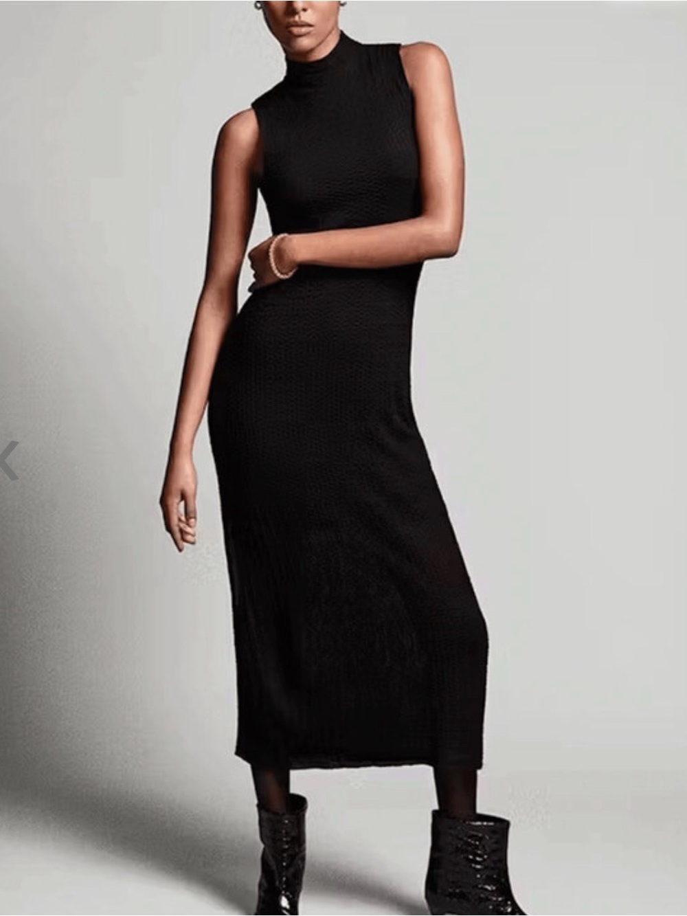 FRAME $348 Black Sleeveless Mesh Dress XS